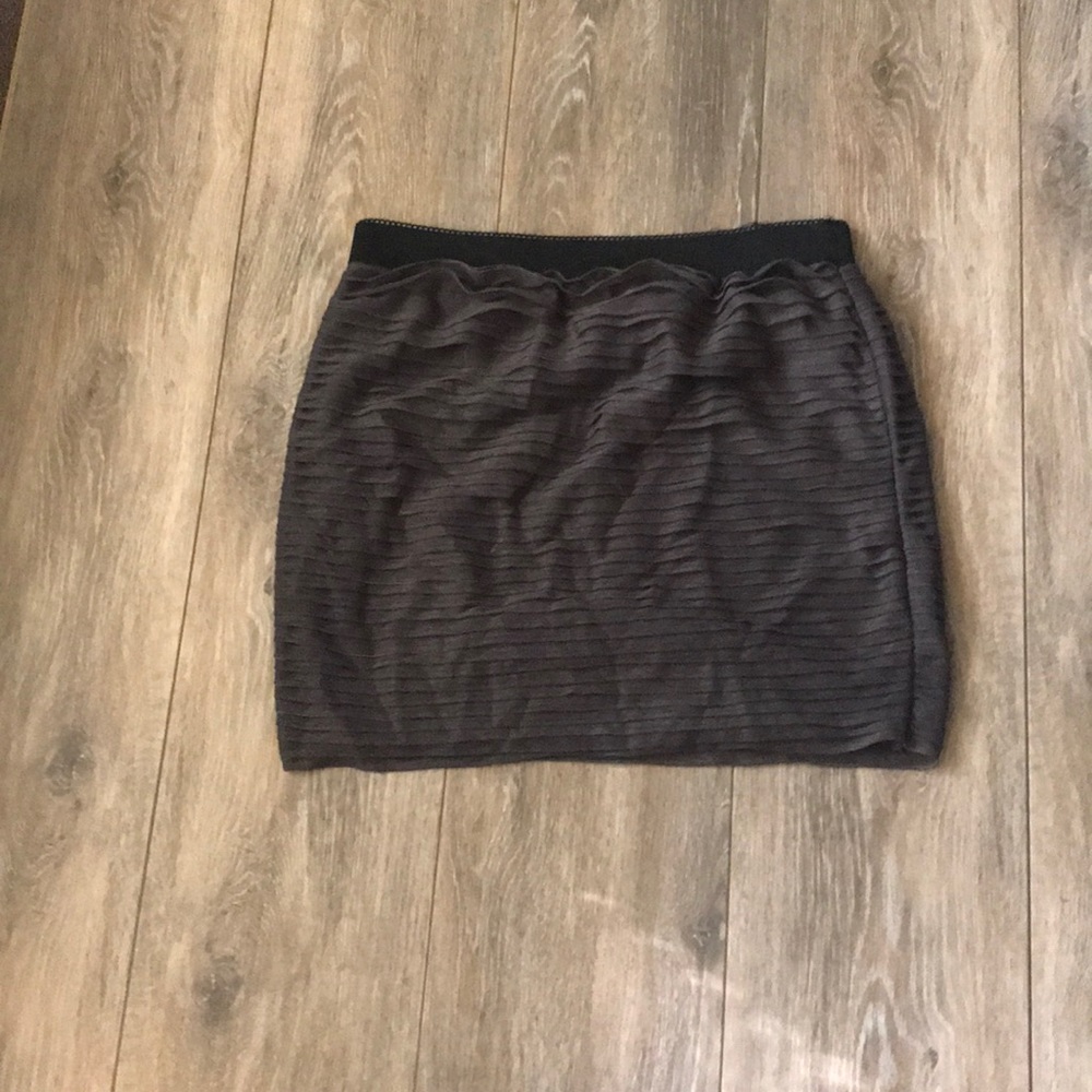 Charcoal gray mini skirt